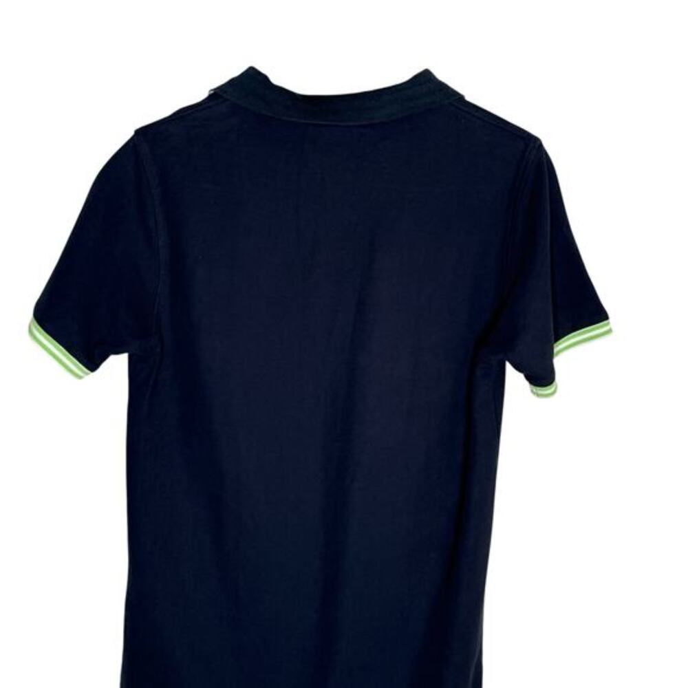 Psycho Bunny Navy Blue Woman's Short Sleeve Polo Shirt UK Size 4 Us Size XS - Picture 6 of 7